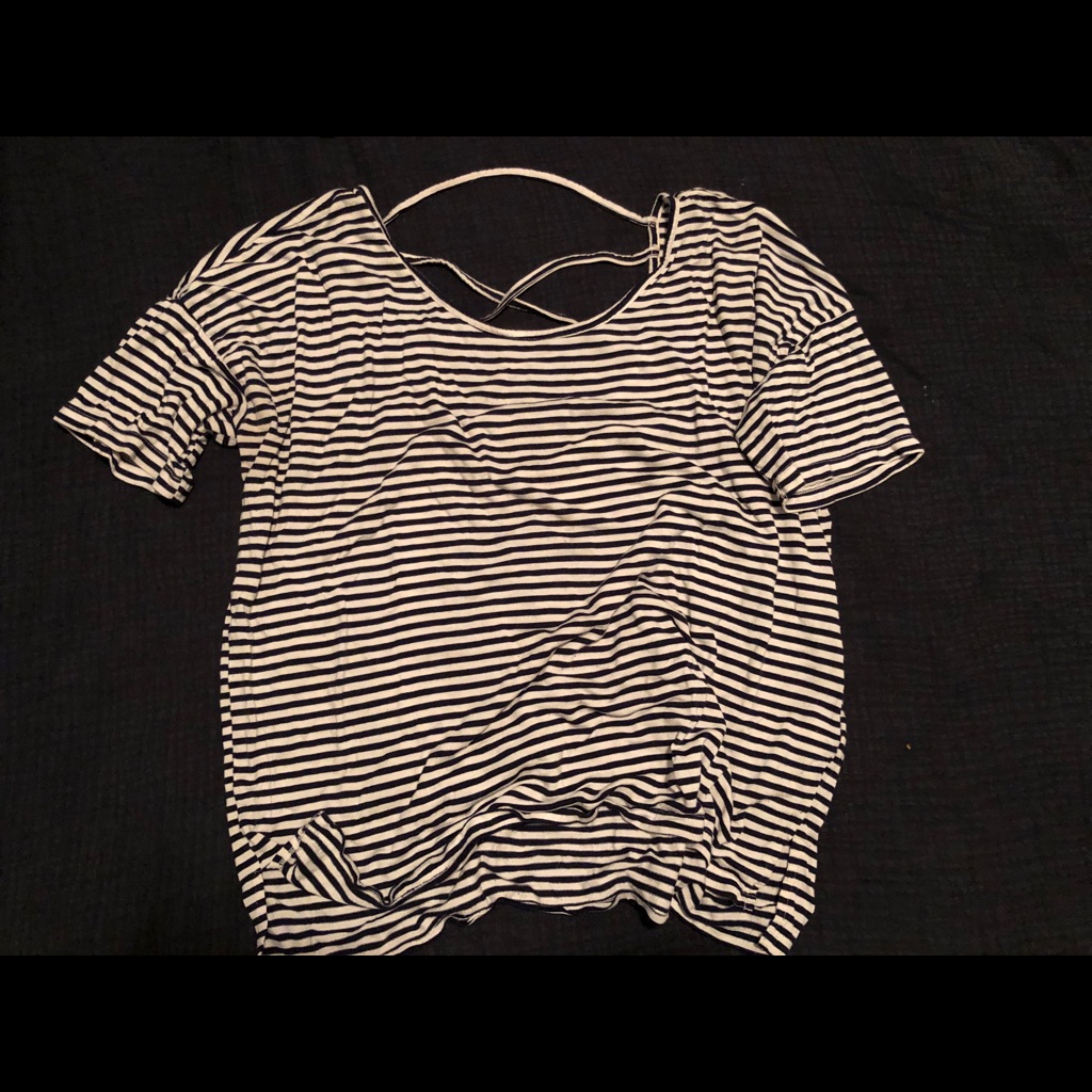Basic Striped Navy Tee